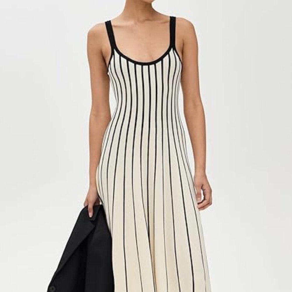ASTR The Label Women's Irecia Striped Sweater Dress - Black/White - Size SMALL
